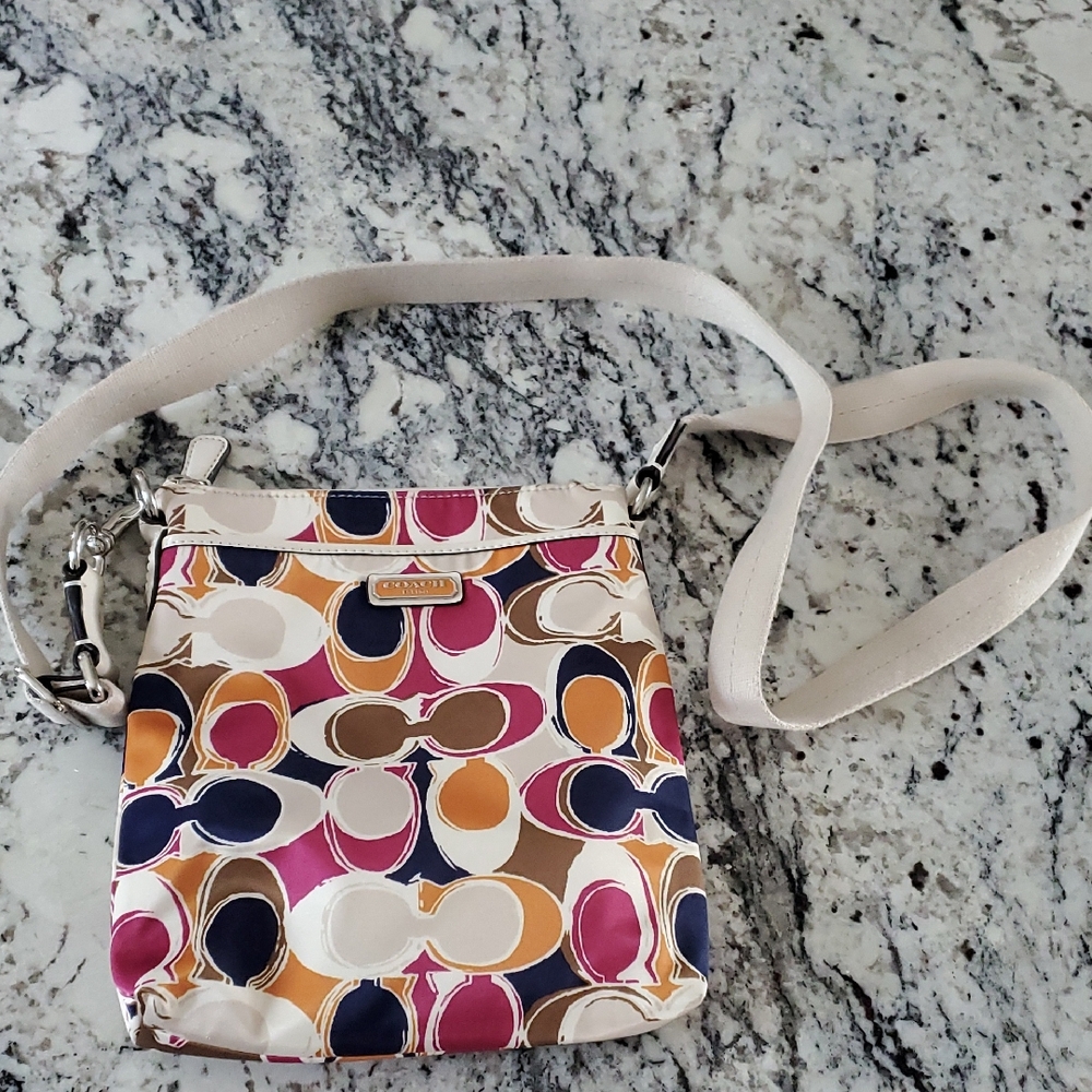 Authentic Coach Multicolor Crossbody Bag